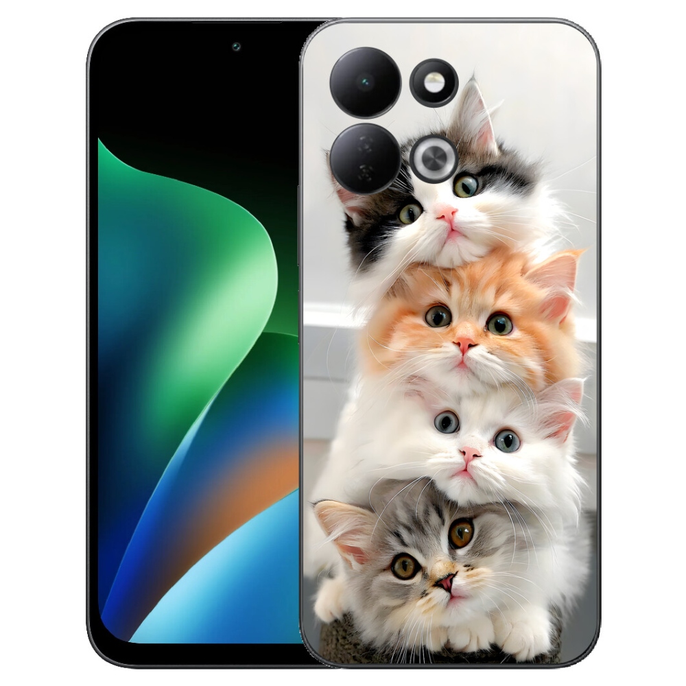 Gelový kryt mmCase na Xiaomi Redmi 17 4G/5G - kočičí parta
