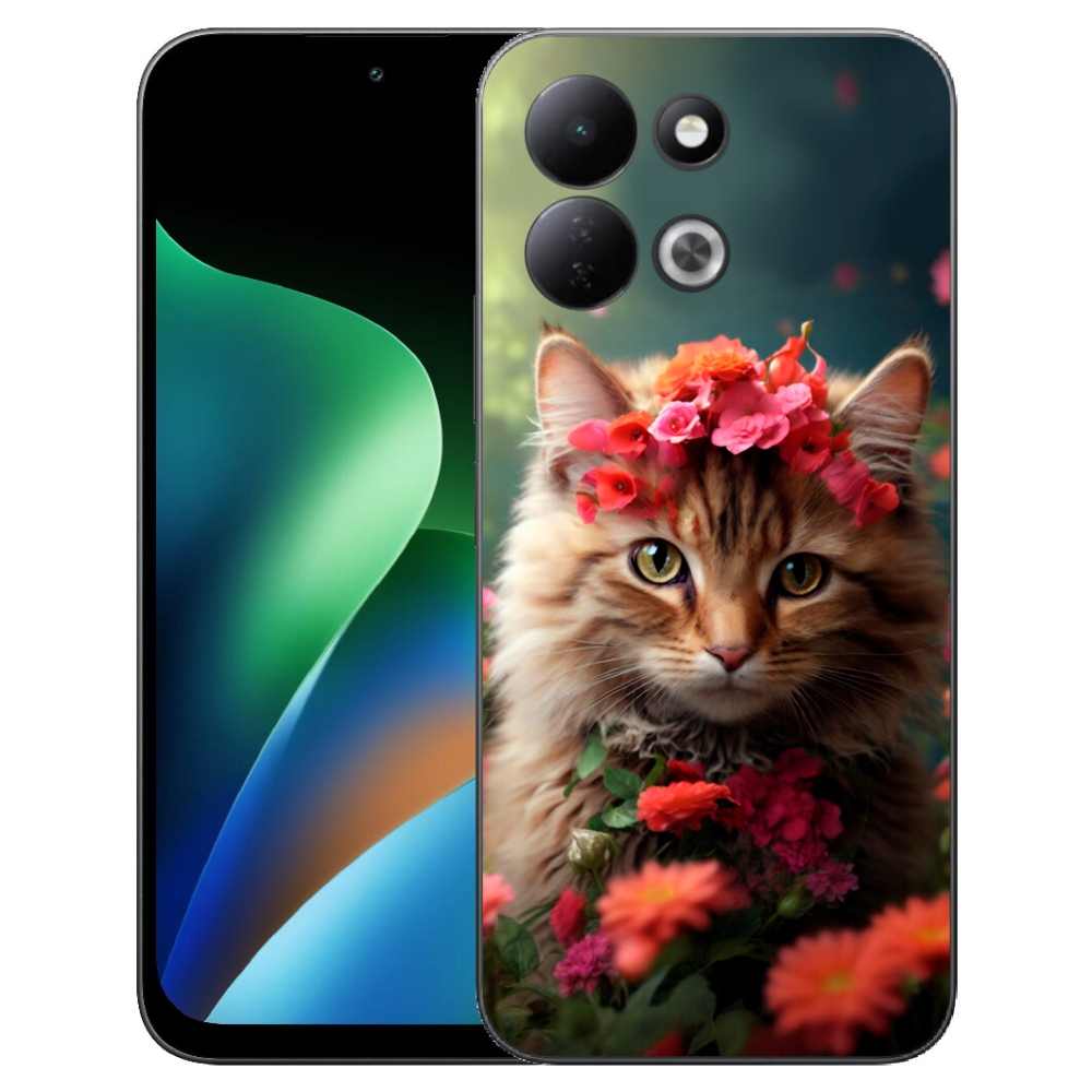 Gelový kryt mmCase na Xiaomi Redmi 17 4G/5G - kočíčí princezna