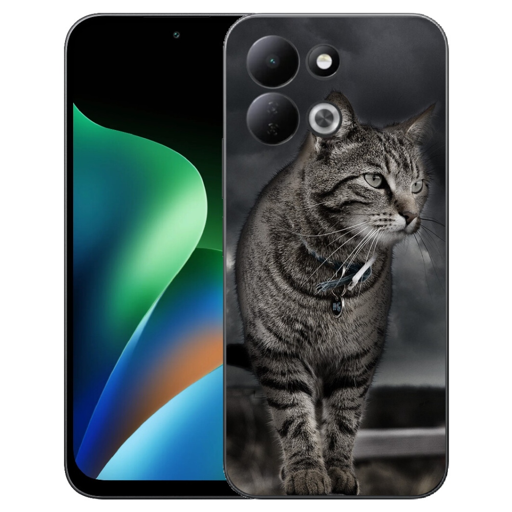 Gelový kryt mmCase na Xiaomi Redmi 17 4G/5G - kočka