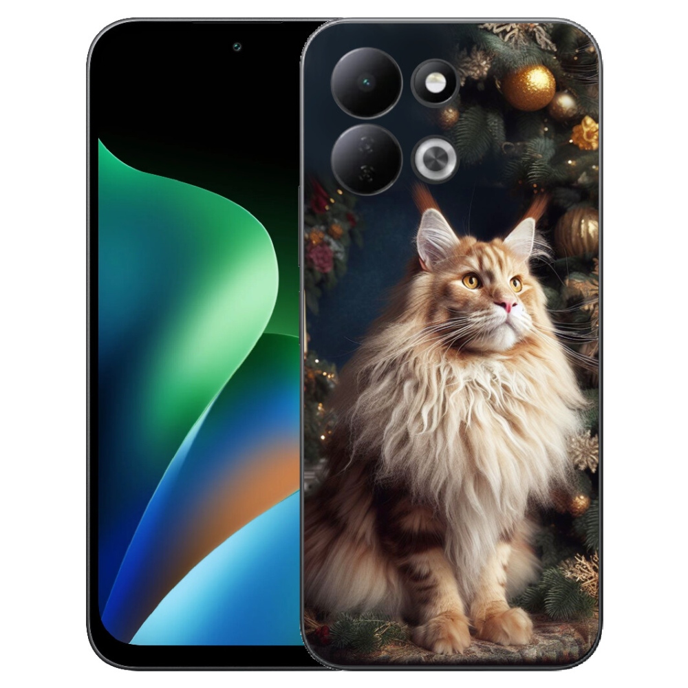 Gelový kryt mmCase na Xiaomi Redmi 17 4G/5G - kočka u stromku