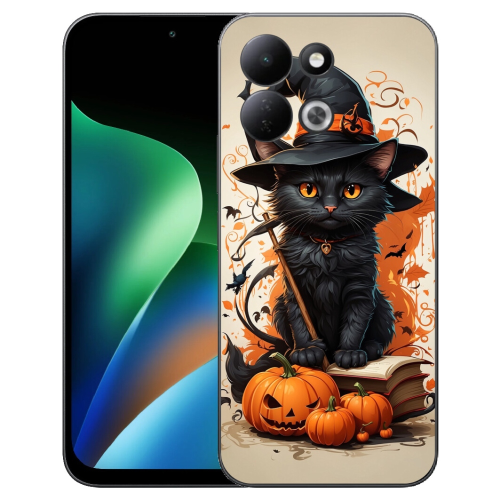 Gelový kryt mmCase na Xiaomi Redmi 17 4G/5G - kocour čaroděj