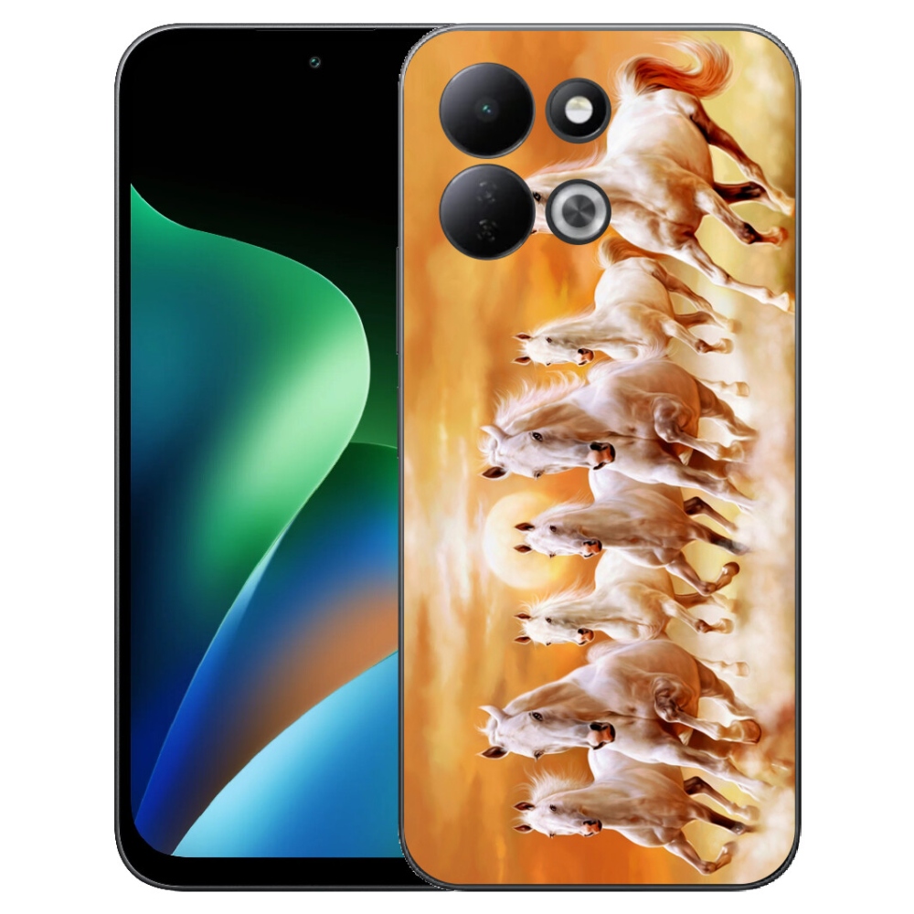 Gelový kryt mmCase na Xiaomi Redmi 17 4G/5G - koně 2
