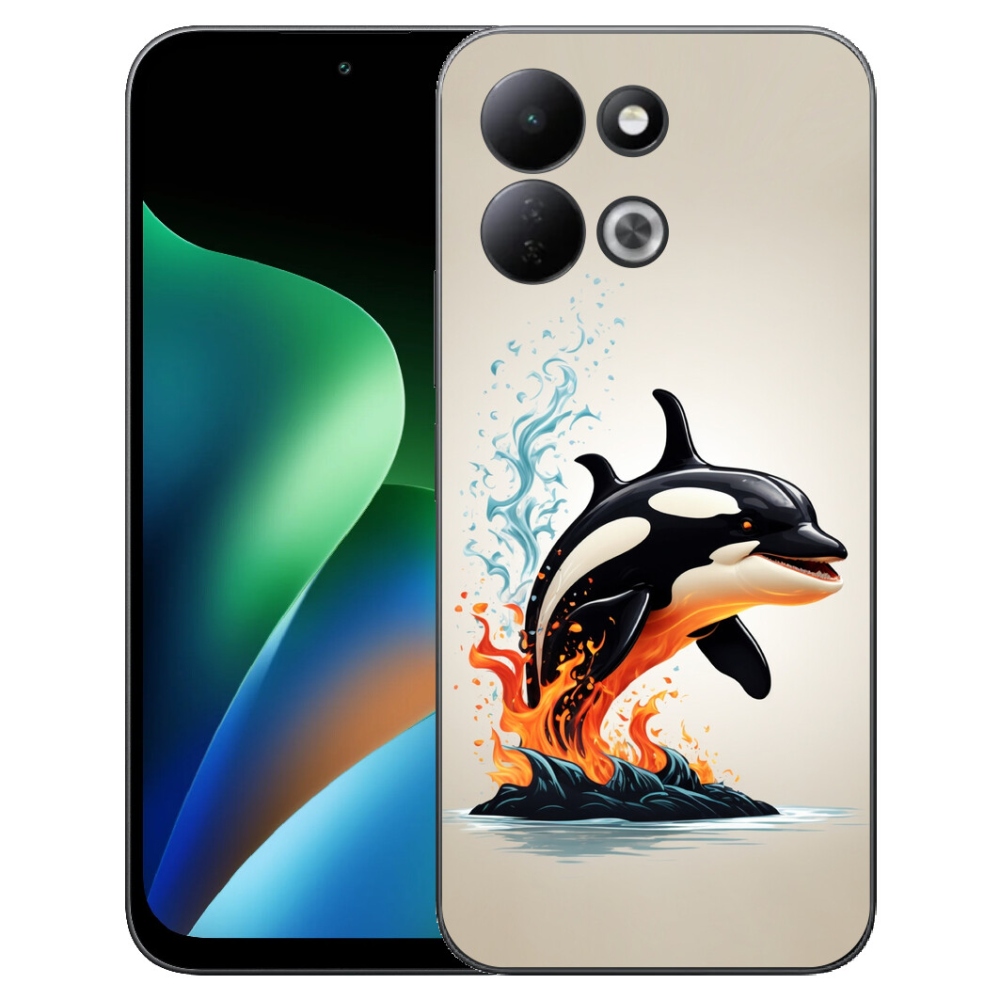 Gelový kryt mmCase na Xiaomi Redmi 17 4G/5G - kosatka