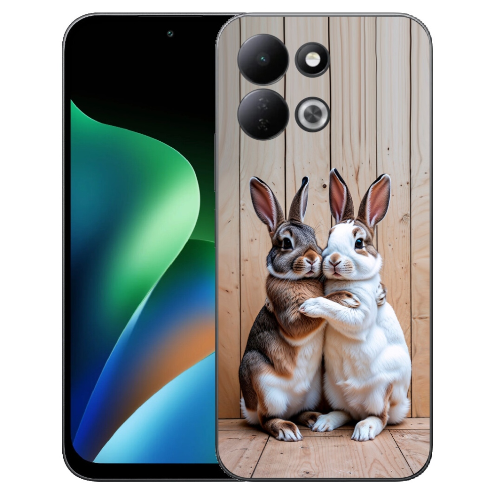 Gelový kryt mmCase na Xiaomi Redmi 17 4G/5G - králičí pár