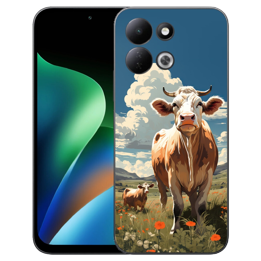 Gelový kryt mmCase na Xiaomi Redmi 17 4G/5G - krávy na louce