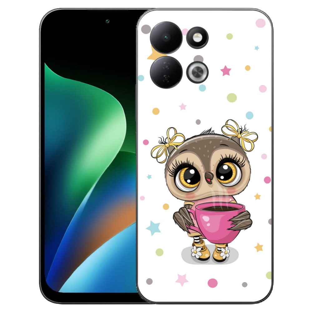 Gelový kryt mmCase na Xiaomi Redmi 17 4G/5G - kreslená sovička