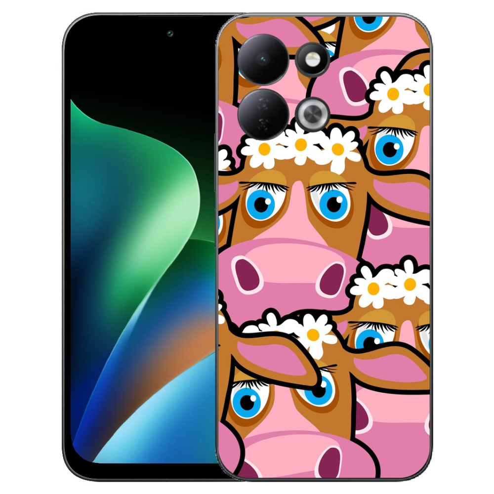 Gelový kryt mmCase na Xiaomi Redmi 17 4G/5G - kreslené kravičky
