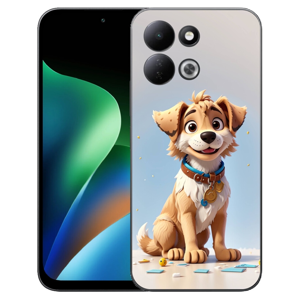 Gelový kryt mmCase na Xiaomi Redmi 17 4G/5G - kreslené štěně