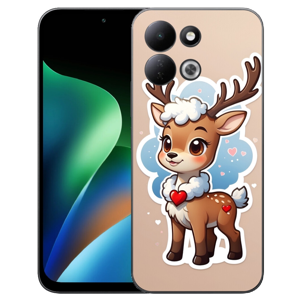 Gelový kryt mmCase na Xiaomi Redmi 17 4G/5G - kreslený sob