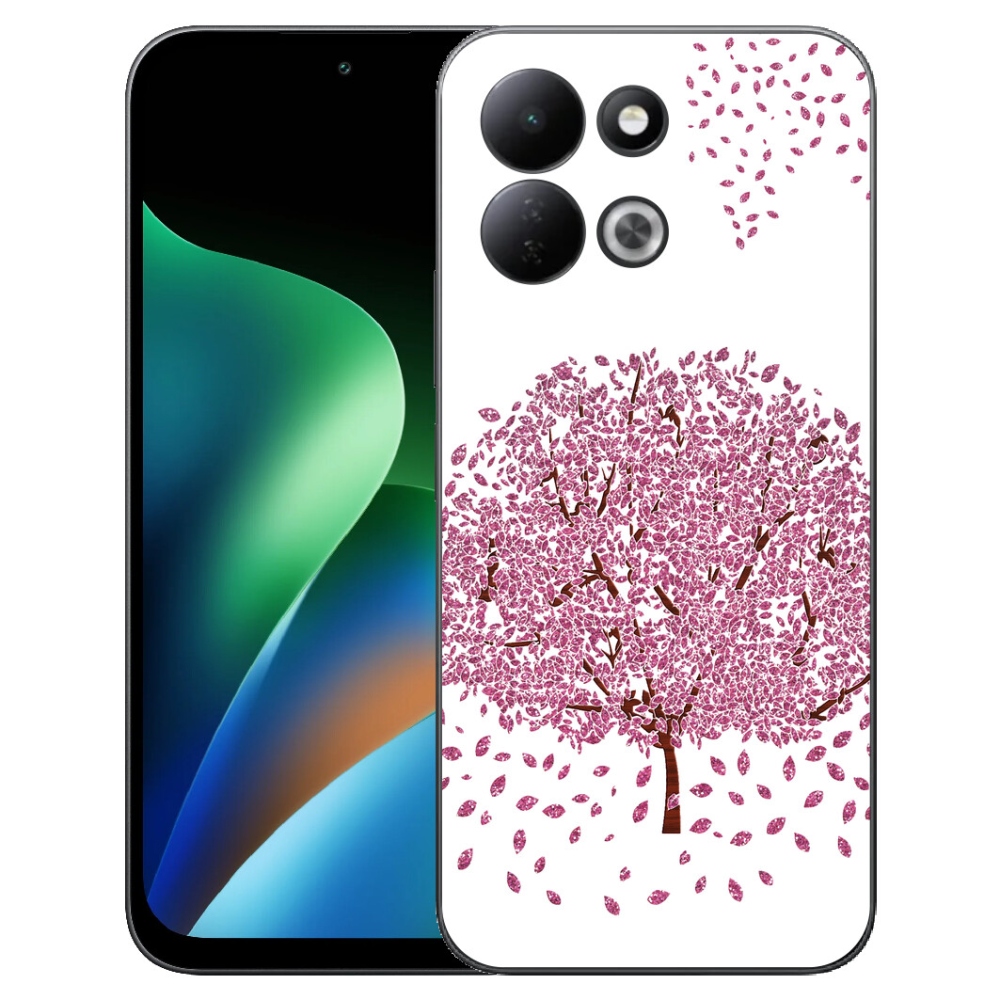 Gelový kryt mmCase na Xiaomi Redmi 17 4G/5G - kreslený strom s listy