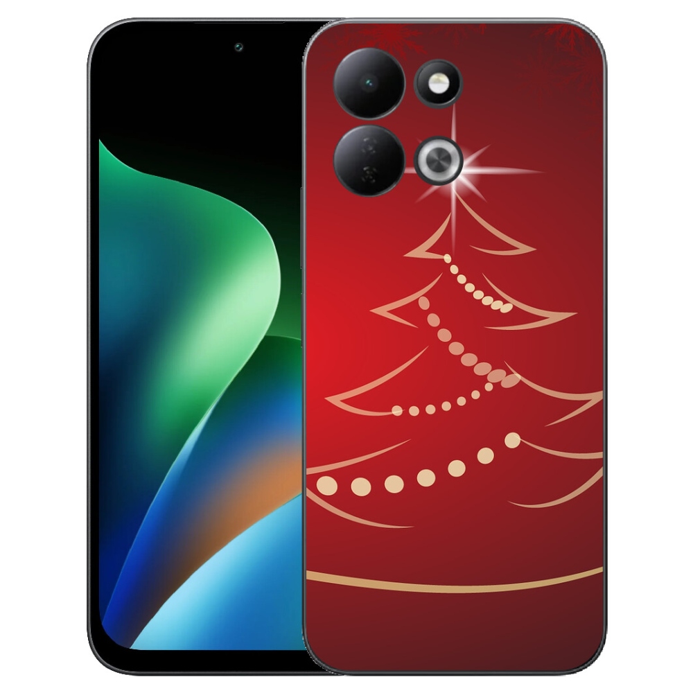 Gelový kryt mmCase na Xiaomi Redmi 17 4G/5G - kreslený vánoční stromek