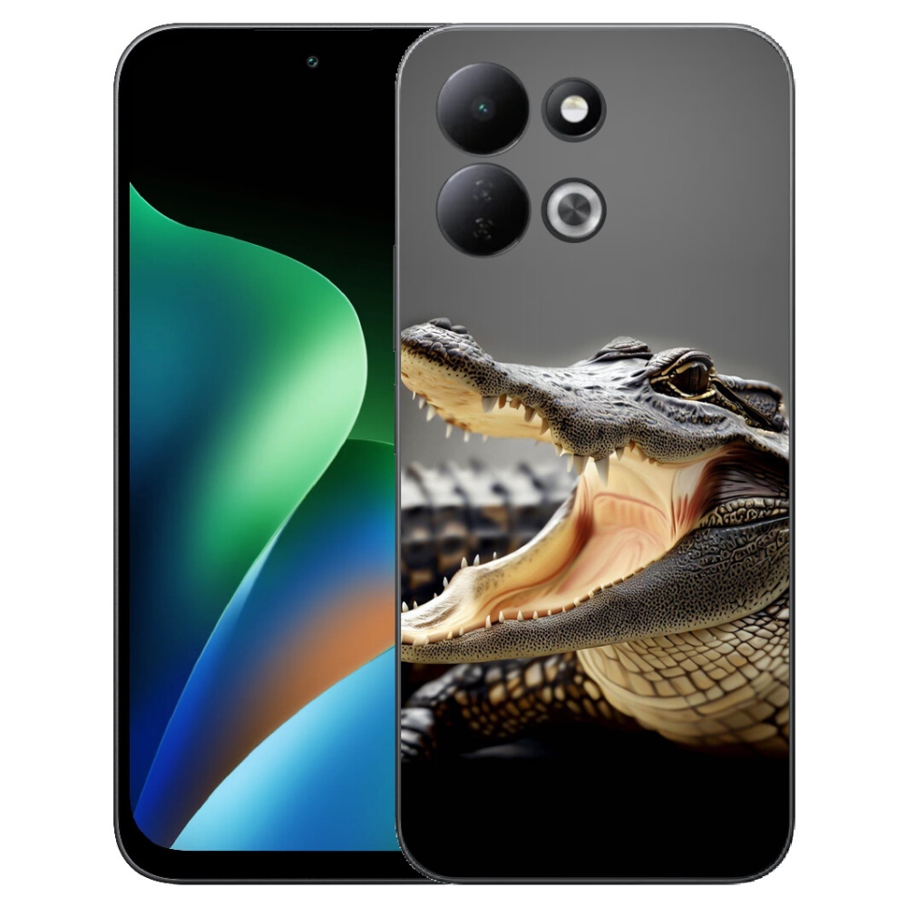 Gelový kryt mmCase na Xiaomi Redmi 17 4G/5G - krokodýl
