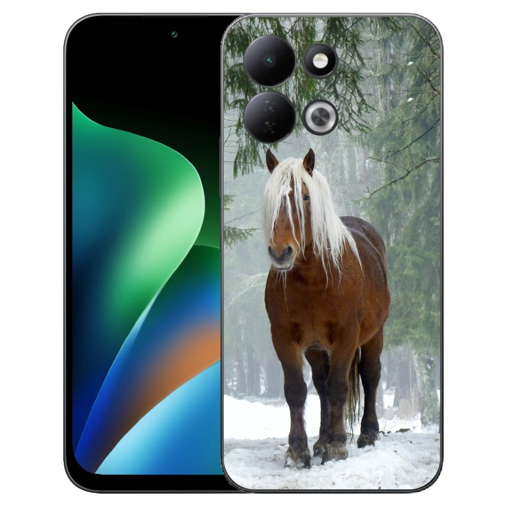 Gelový kryt mmCase na Xiaomi Redmi 17 4G/5G - kůň v lese