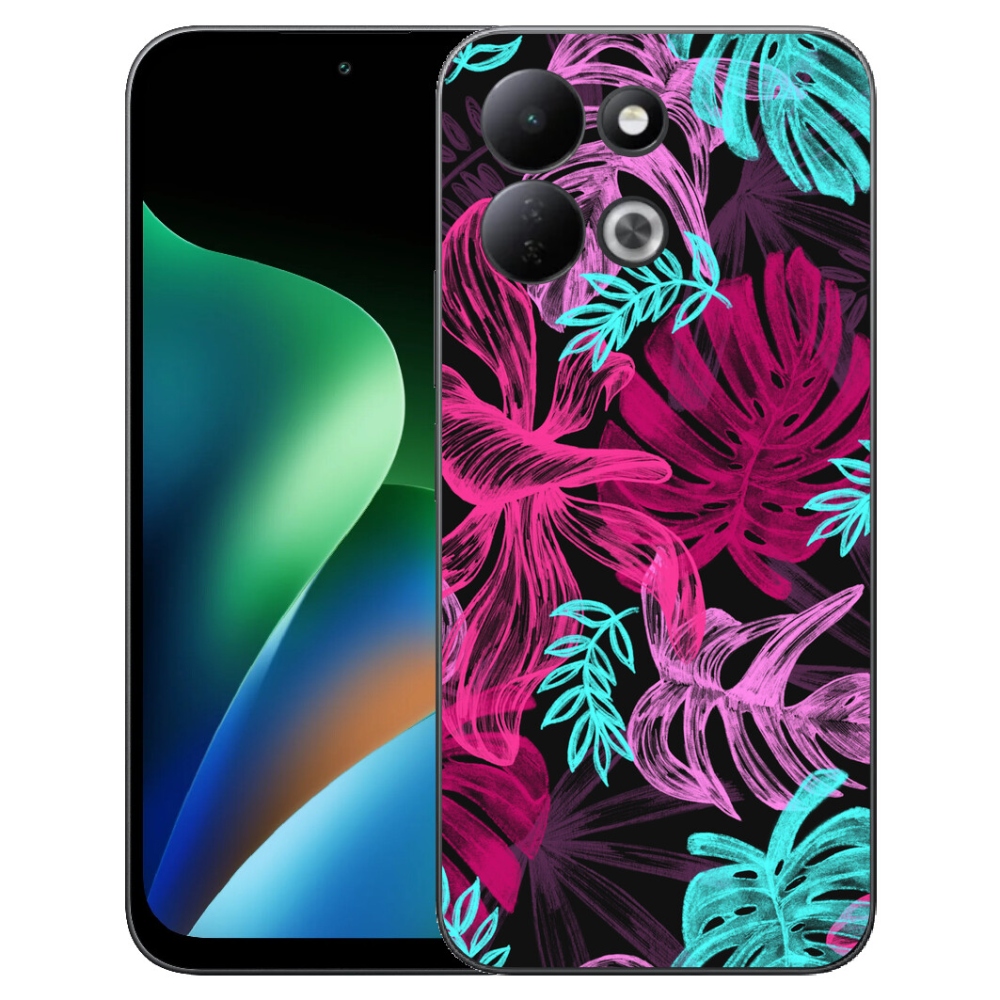 Gelový kryt mmCase na Xiaomi Redmi 17 4G/5G - květiny 1