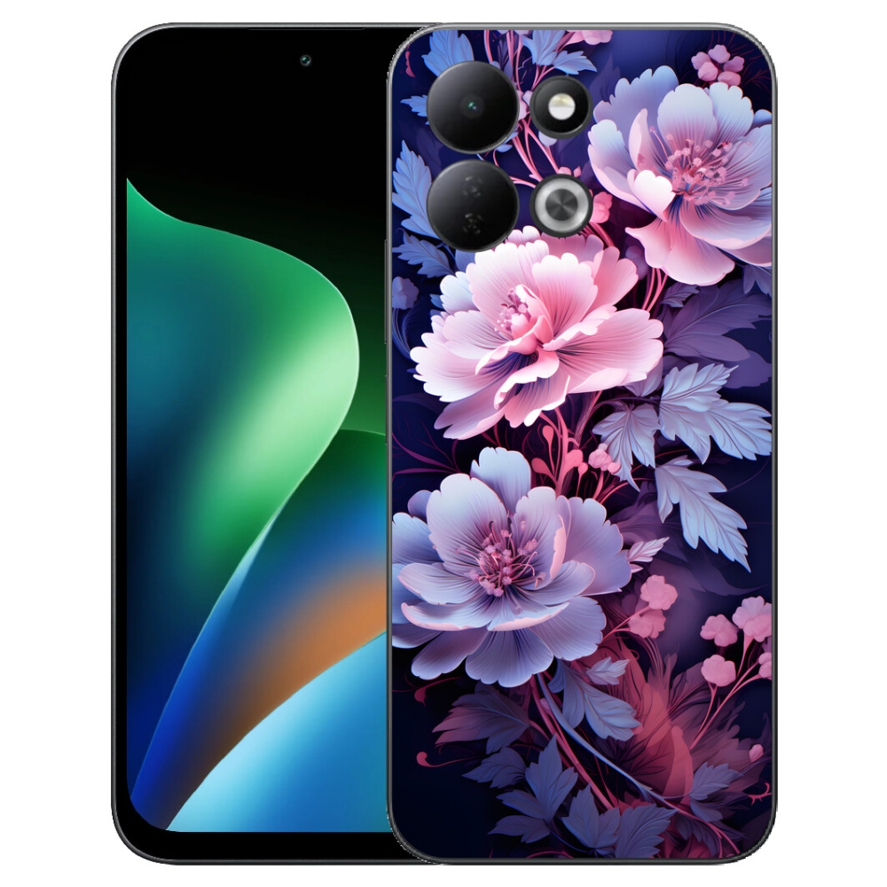 Gelový kryt mmCase na Xiaomi Redmi 17 4G/5G - květiny 11