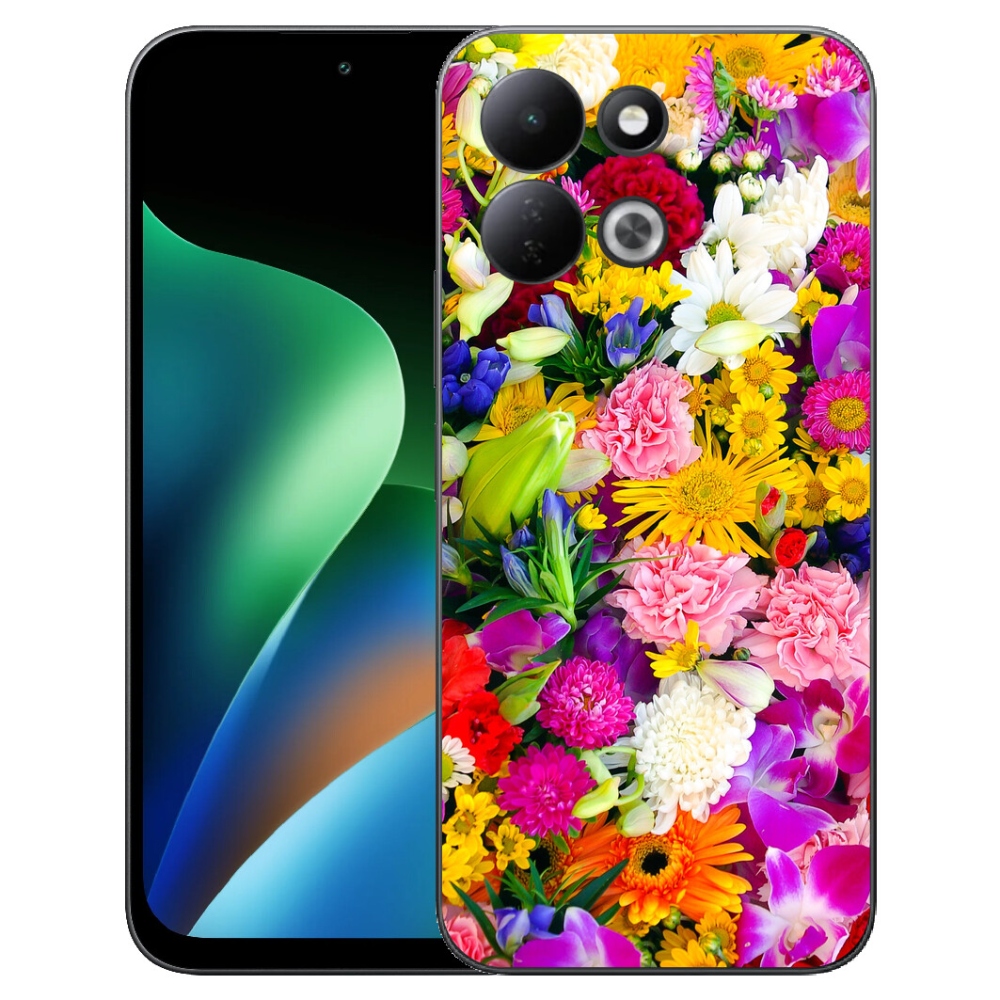 Gelový kryt mmCase na Xiaomi Redmi 17 4G/5G - květiny 12