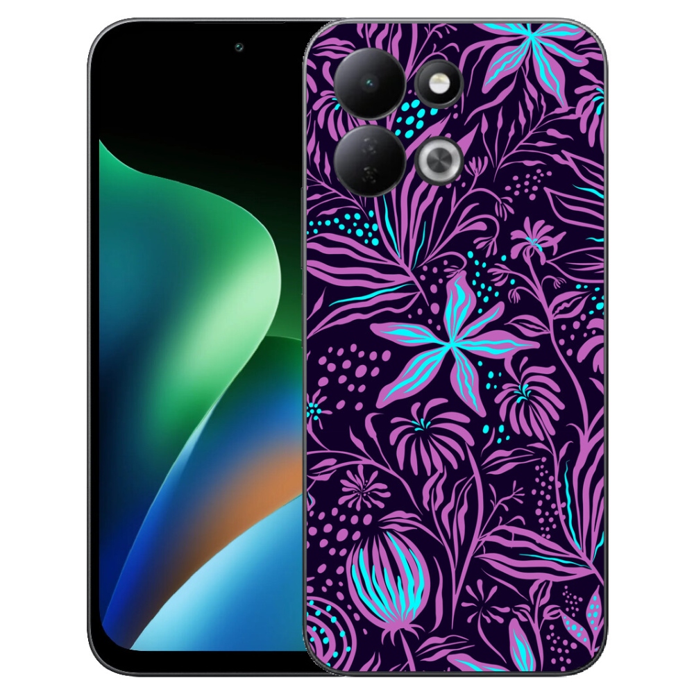 Gelový kryt mmCase na Xiaomi Redmi 17 4G/5G - květiny 2