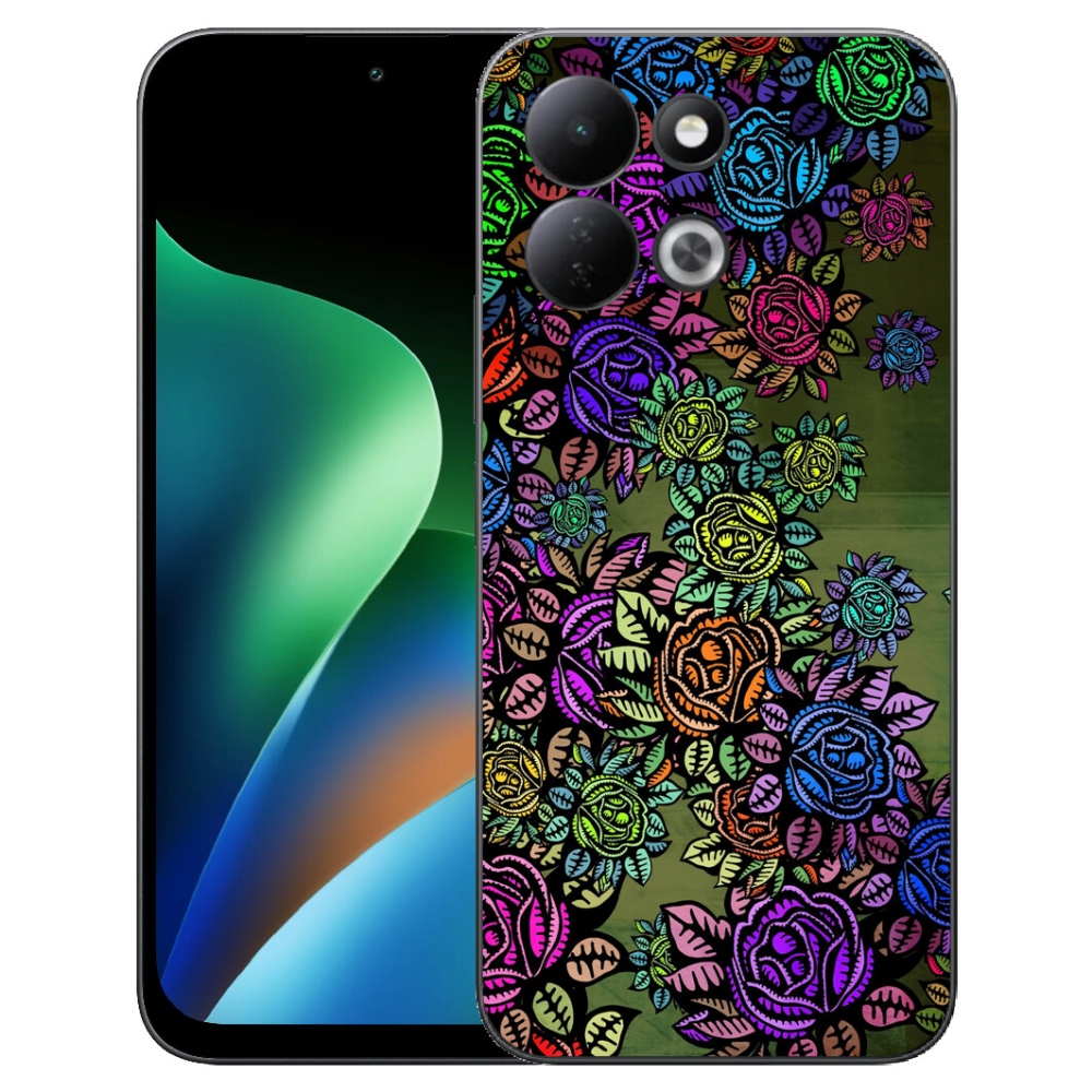 Gelový kryt mmCase na Xiaomi Redmi 17 4G/5G - květiny 6