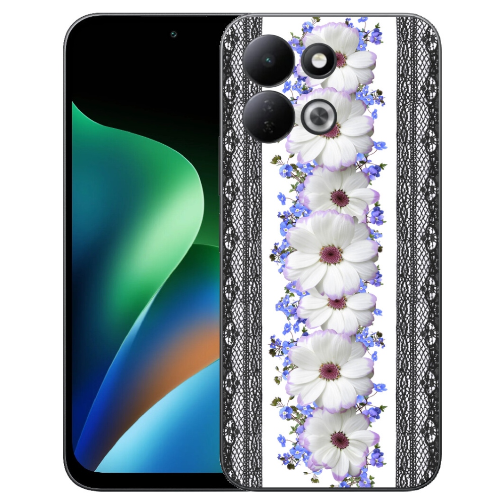 Gelový kryt mmCase na Xiaomi Redmi 17 4G/5G - květiny 8