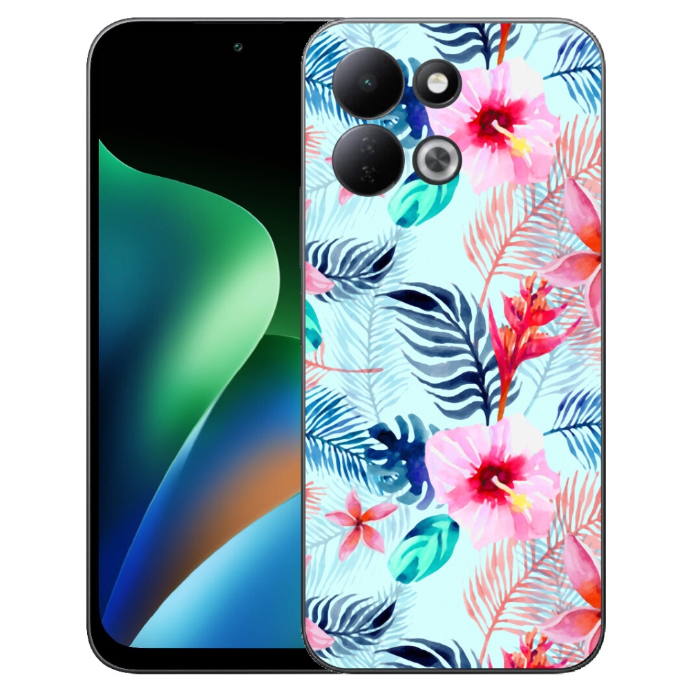 Gelový kryt mmCase na Xiaomi Redmi 17 4G/5G - květiny