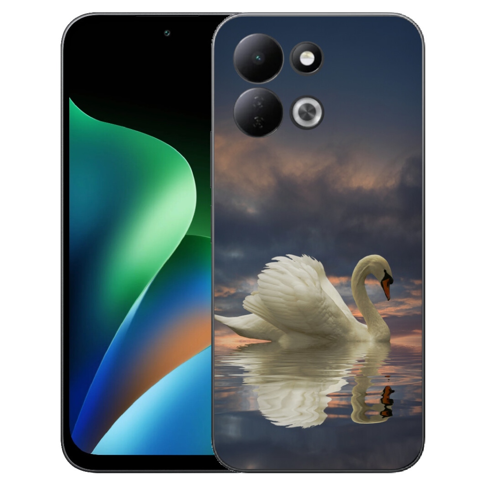 Gelový kryt mmCase na Xiaomi Redmi 17 4G/5G - labuť