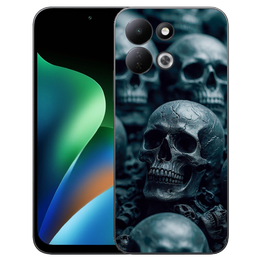 Gelový kryt mmCase na Xiaomi Redmi 17 4G/5G - lebka 2