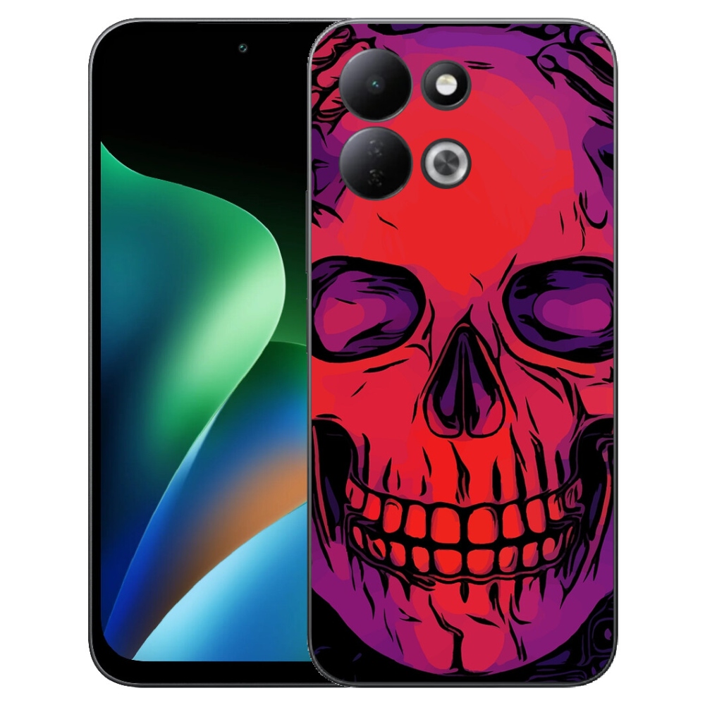 Gelový kryt mmCase na Xiaomi Redmi 17 4G/5G - lebka