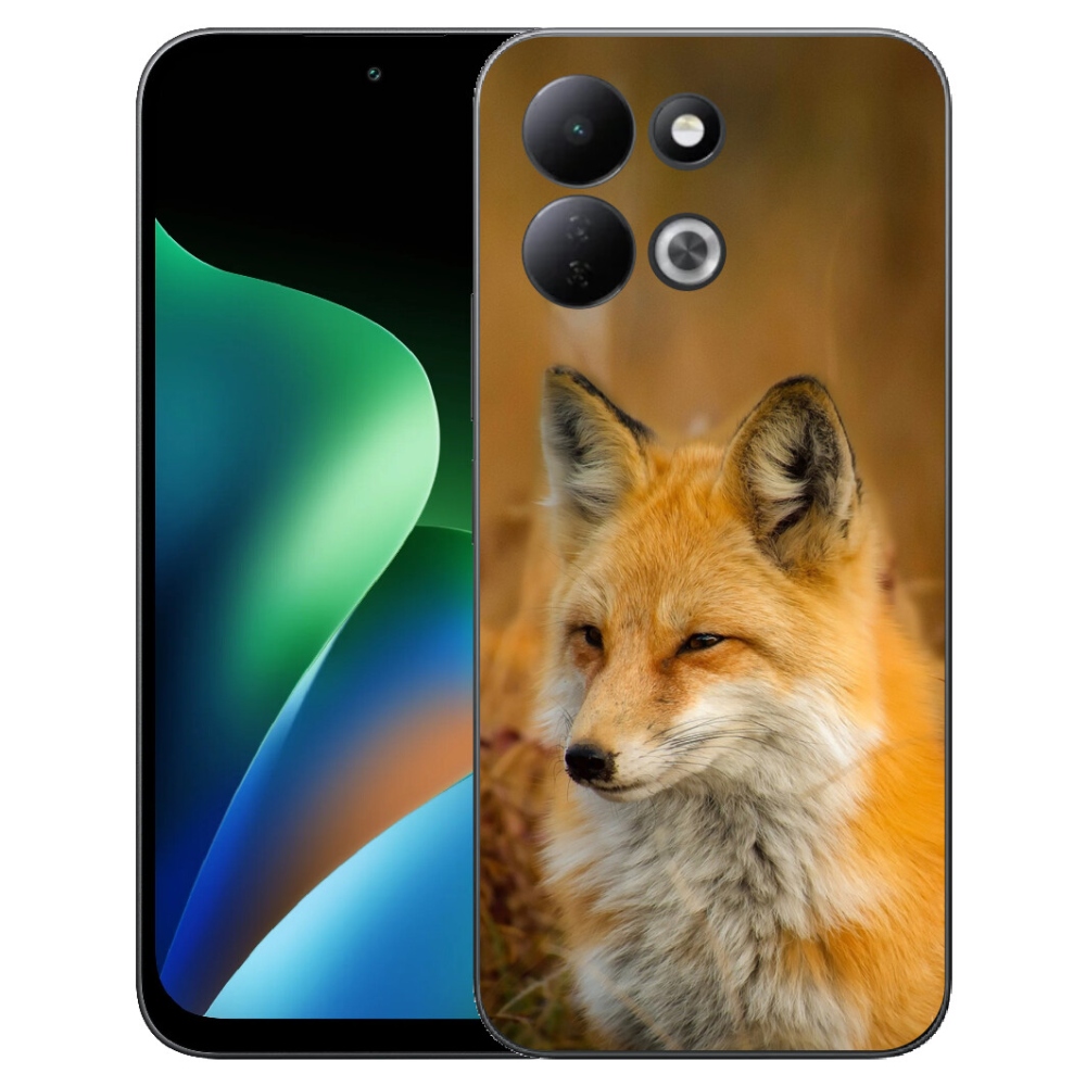 Gelový kryt mmCase na Xiaomi Redmi 17 4G/5G - liška