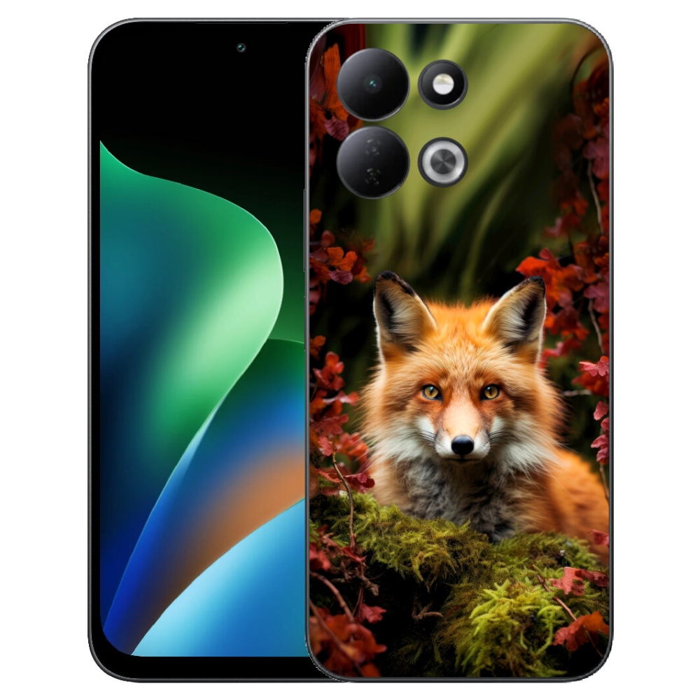 Gelový kryt mmCase na Xiaomi Redmi 17 4G/5G - liška v lese
