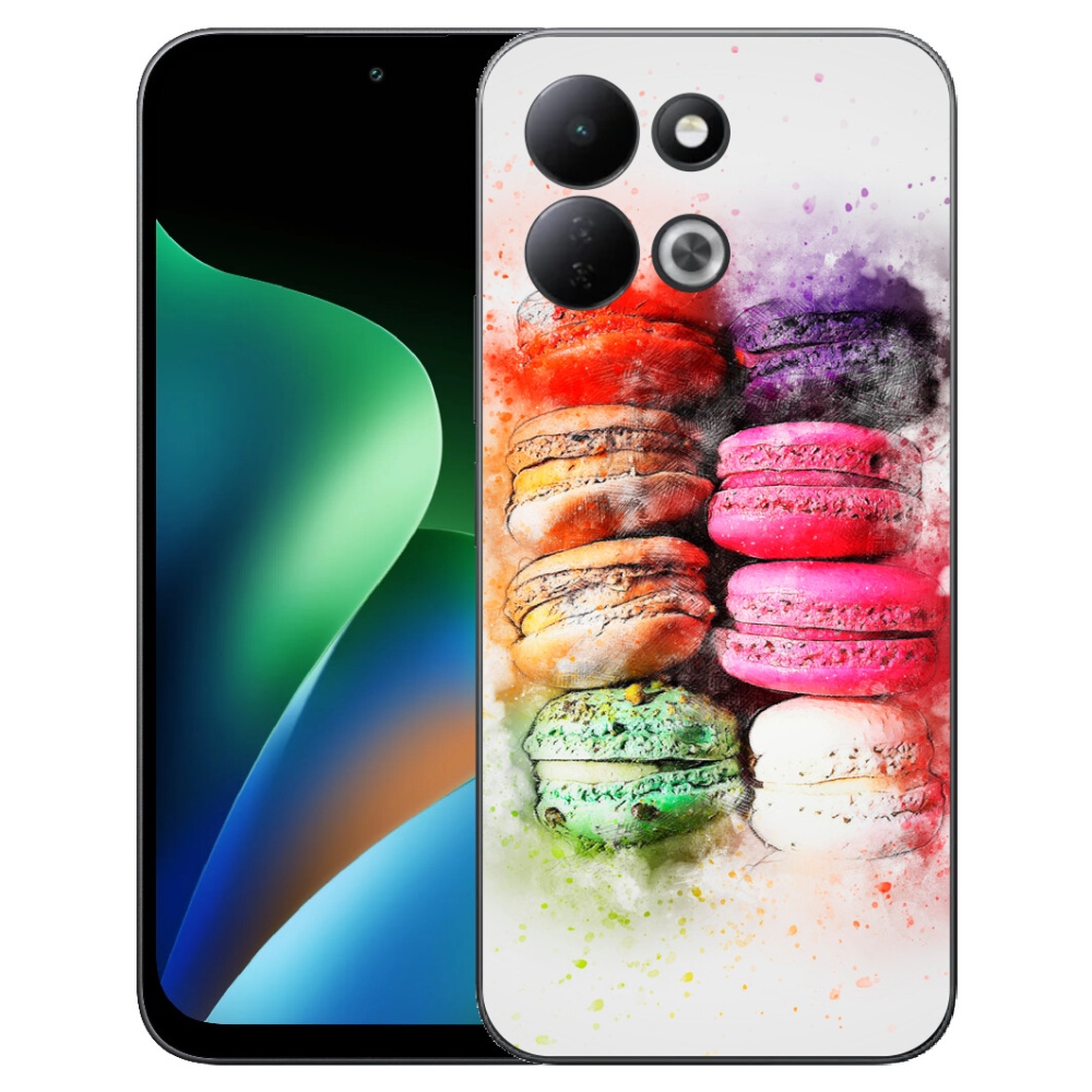 Gelový kryt mmCase na Xiaomi Redmi 17 4G/5G - makrónky