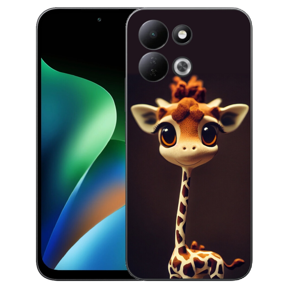 Gelový kryt mmCase na Xiaomi Redmi 17 4G/5G - malá žirafa