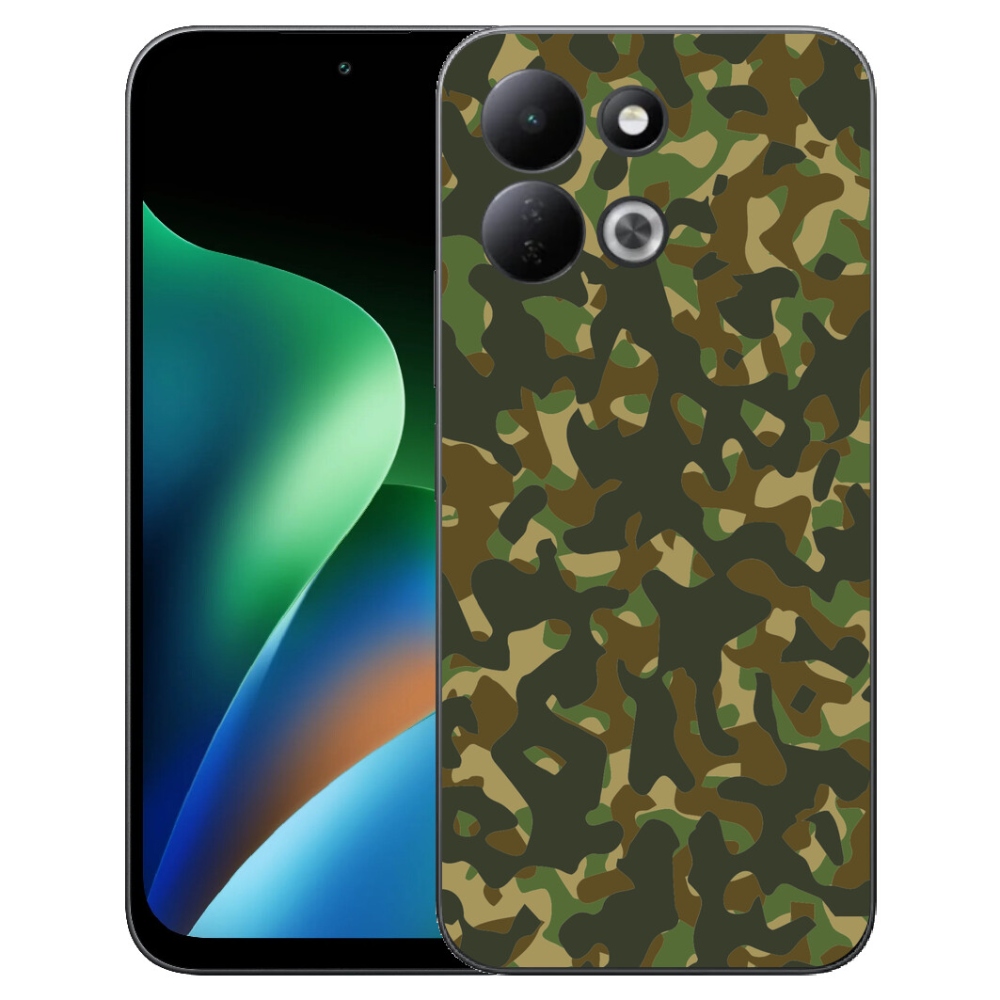 Gelový kryt mmCase na Xiaomi Redmi 17 4G/5G - maskáčový vzor 1