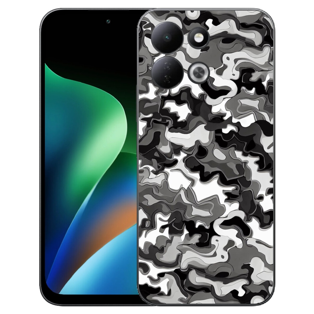 Gelový kryt mmCase na Xiaomi Redmi 17 4G/5G - maskáčový vzor 3