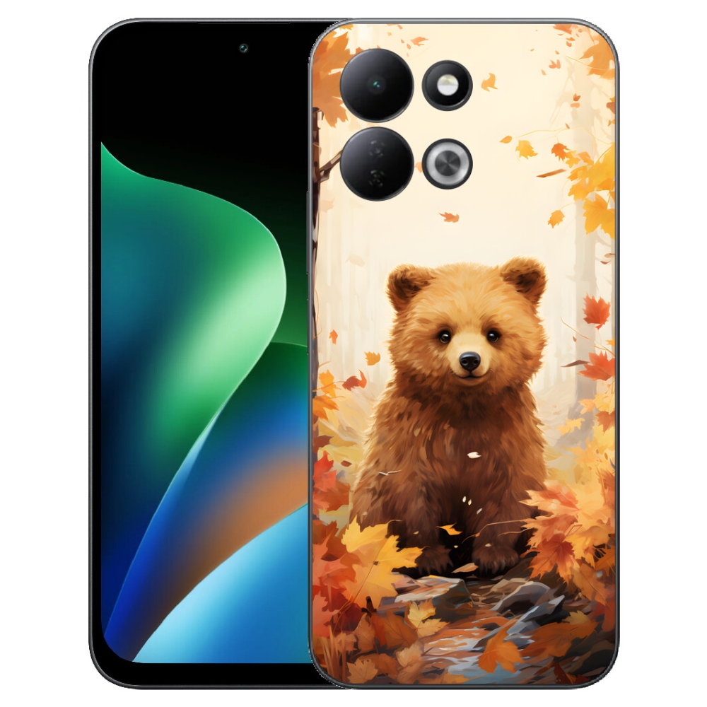 Gelový kryt mmCase na Xiaomi Redmi 17 4G/5G - medvěd v lese
