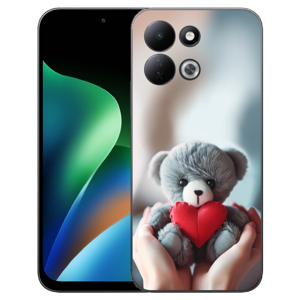 Gelový kryt mmCase na Xiaomi Redmi 17 4G/5G - medvídek pro zamilované