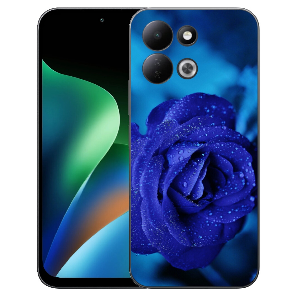 Gelový kryt mmCase na Xiaomi Redmi 17 4G/5G - modrá růže