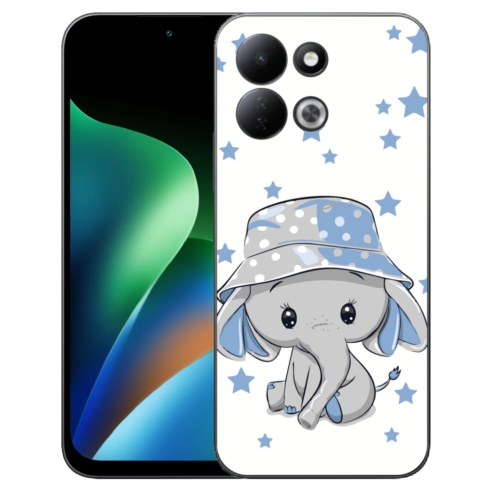 Gelový kryt mmCase na Xiaomi Redmi 17 4G/5G - modrý slon