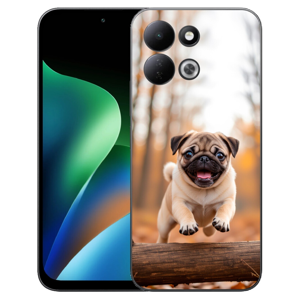 Gelový kryt mmCase na Xiaomi Redmi 17 4G/5G - mops 2