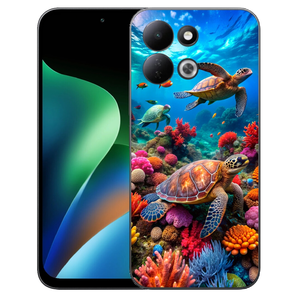 Gelový kryt mmCase na Xiaomi Redmi 17 4G/5G - mořský svět 2