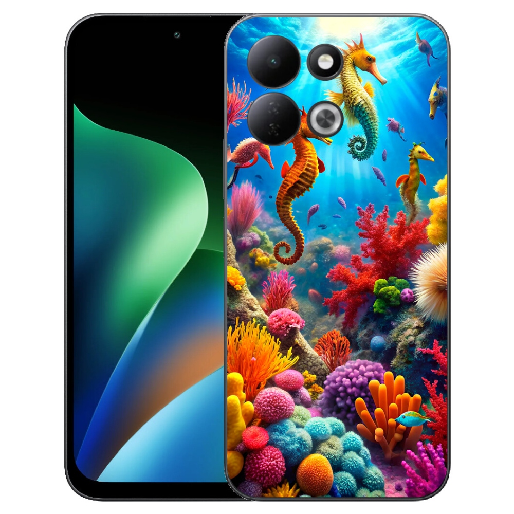 Gelový kryt mmCase na Xiaomi Redmi 17 4G/5G - mořský svět 3