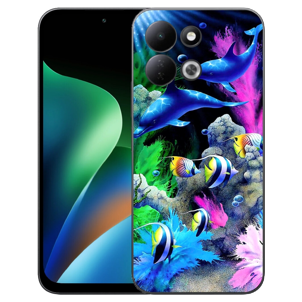 Gelový kryt mmCase na Xiaomi Redmi 17 4G/5G - mořský svět