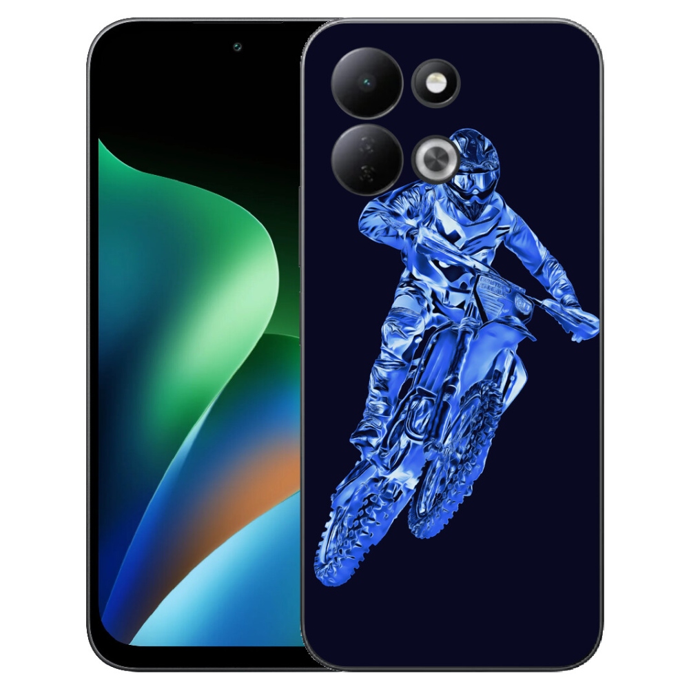 Gelový kryt mmCase na Xiaomi Redmi 17 4G/5G - motocross 1