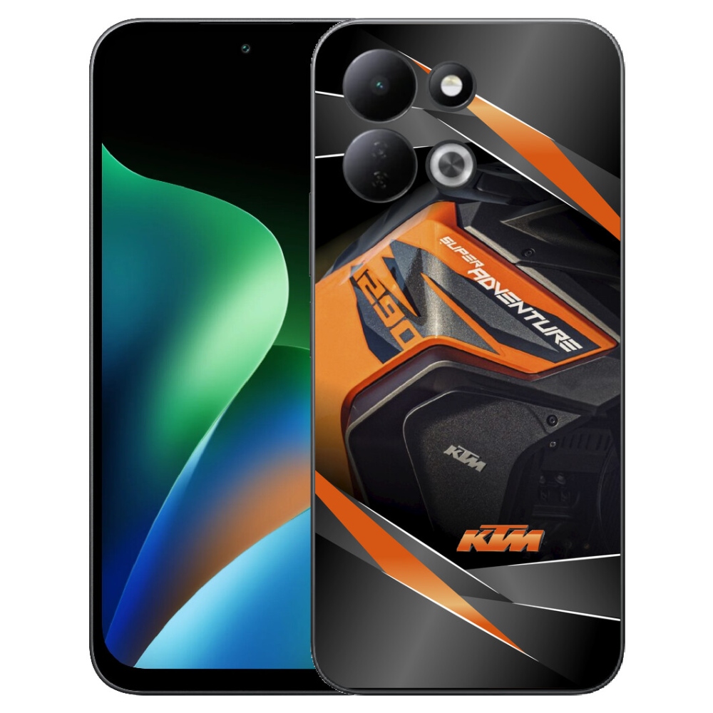 Gelový kryt mmCase na Xiaomi Redmi 17 4G/5G - motorka ktm
