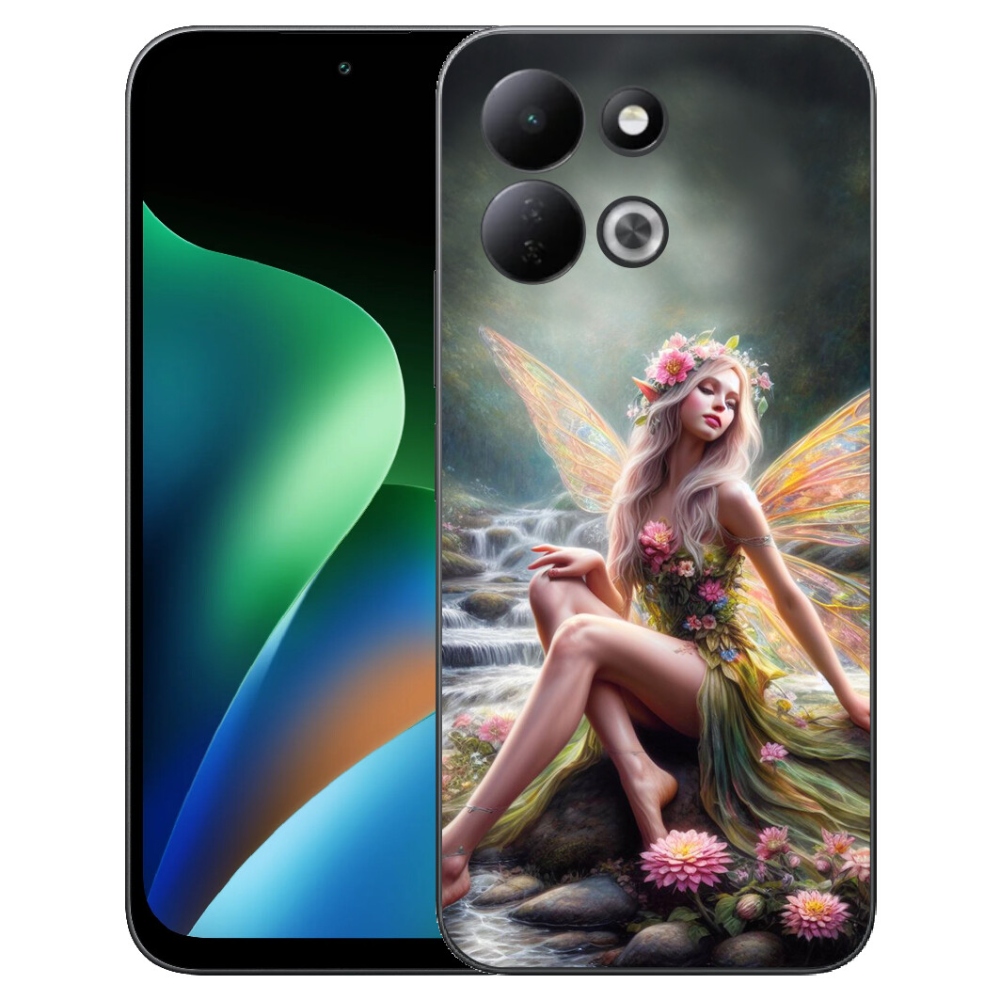 Gelový kryt mmCase na Xiaomi Redmi 17 4G/5G - motýlí žena 1