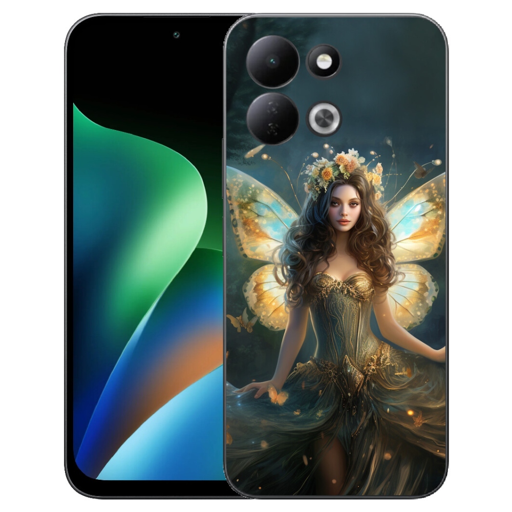 Gelový kryt mmCase na Xiaomi Redmi 17 4G/5G - motýlí žena