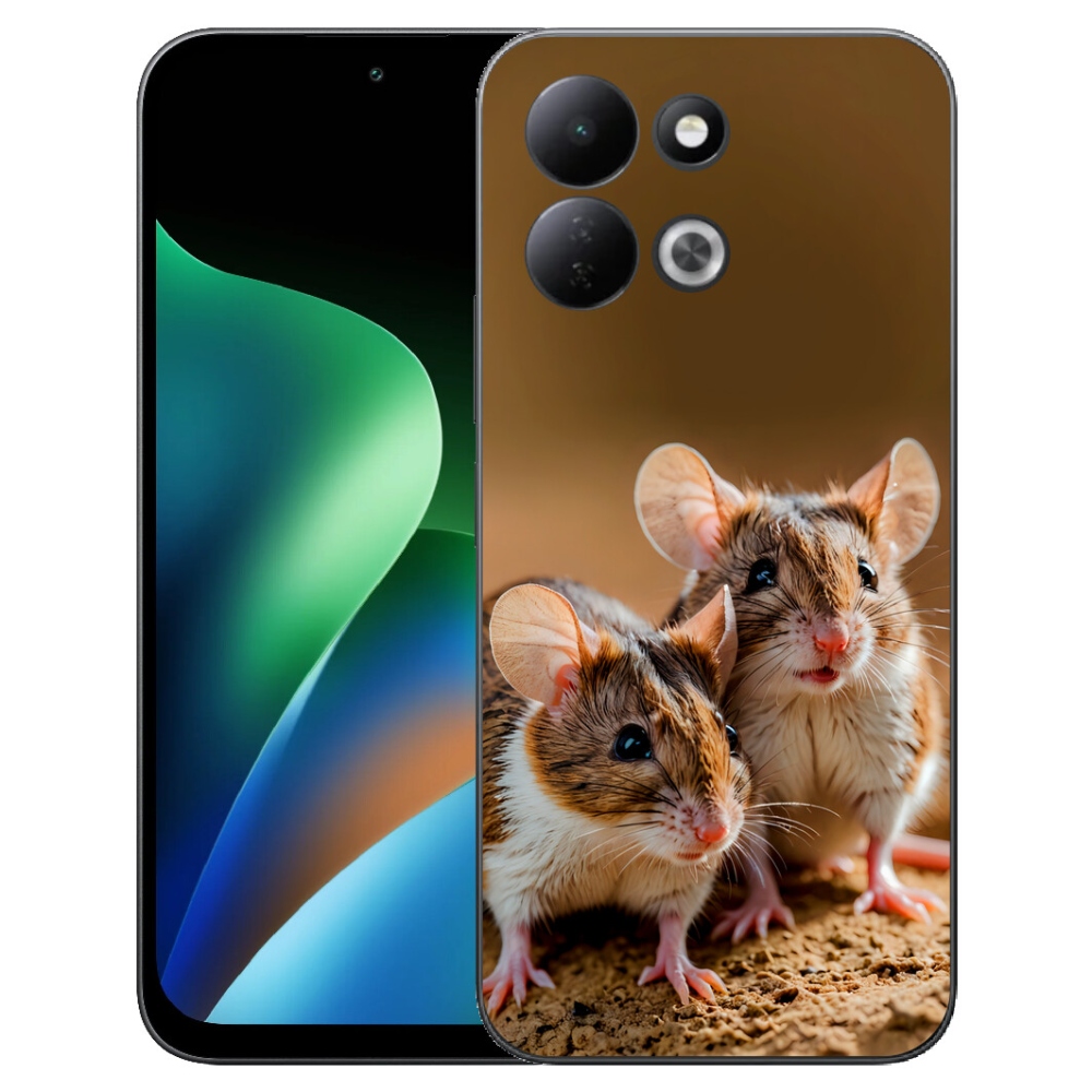 Gelový kryt mmCase na Xiaomi Redmi 17 4G/5G - myší duo