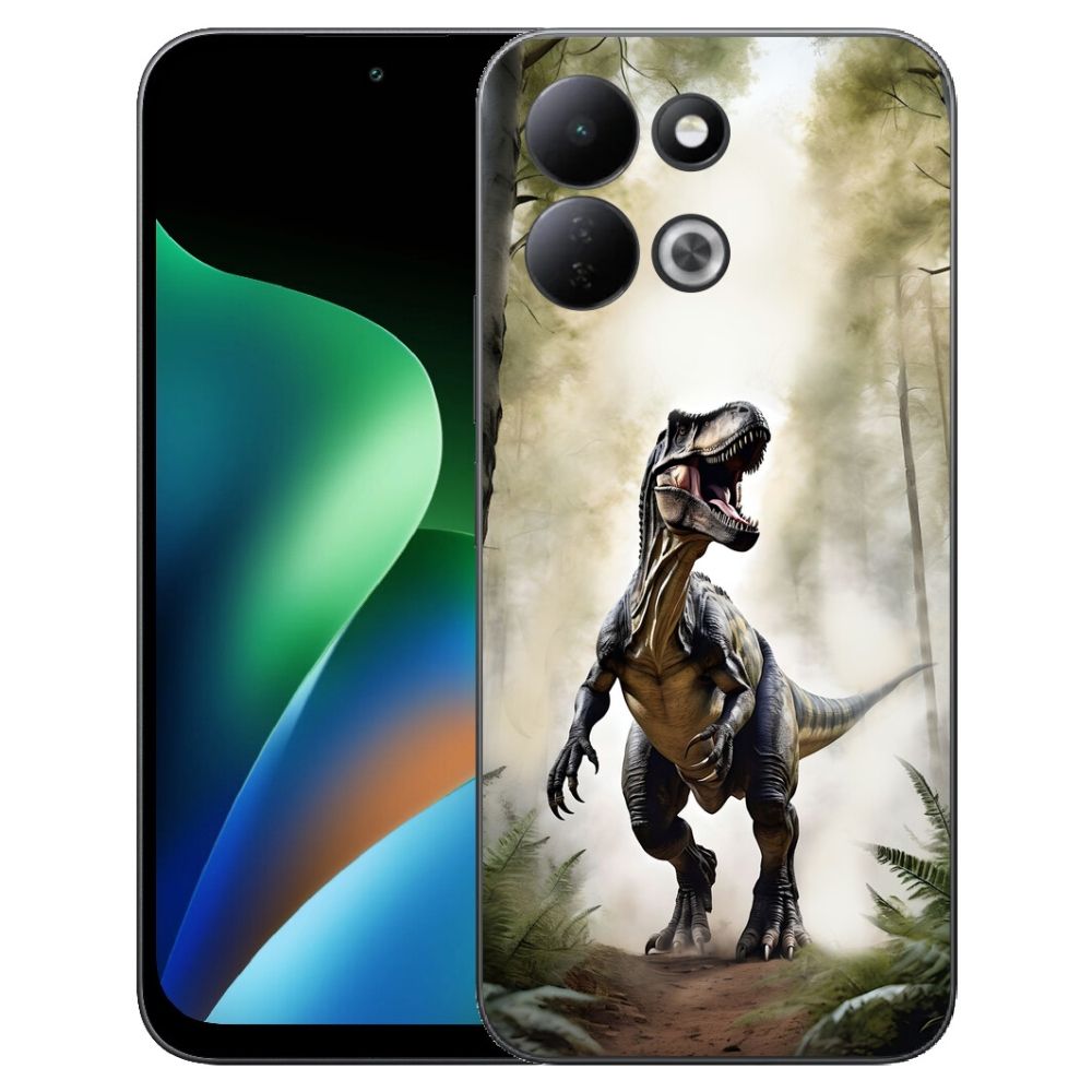 Gelový kryt mmCase na Xiaomi Redmi 17 4G/5G - naštvaný T-Rex
