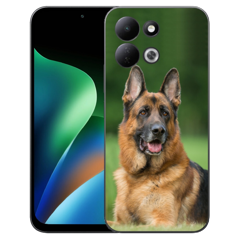 Gelový kryt mmCase na Xiaomi Redmi 17 4G/5G - německý ovčák
