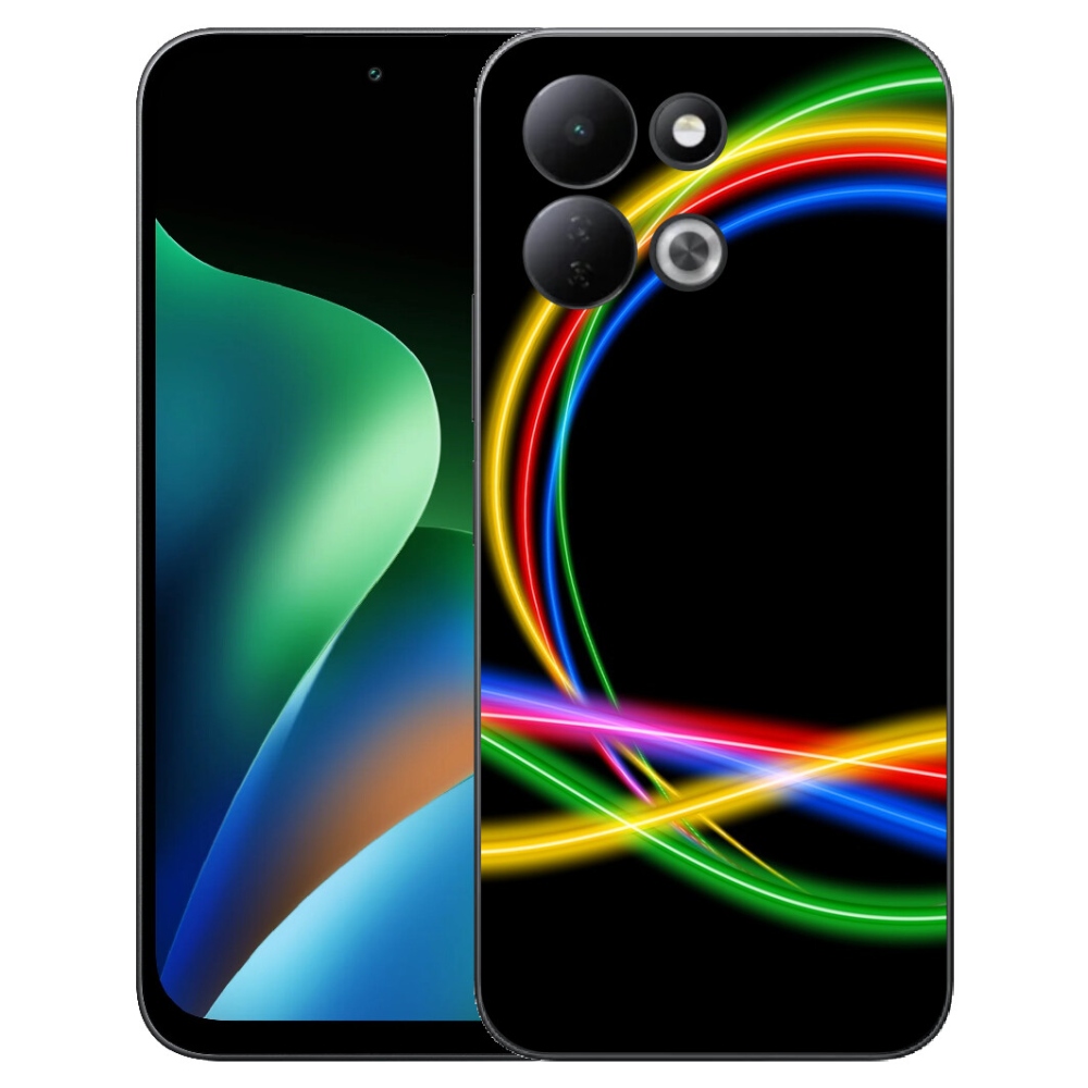 Gelový kryt mmCase na Xiaomi Redmi 17 4G/5G - neonové kruhy