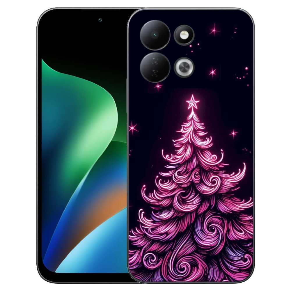 Gelový kryt mmCase na Xiaomi Redmi 17 4G/5G - neonový vánoční stromek 2